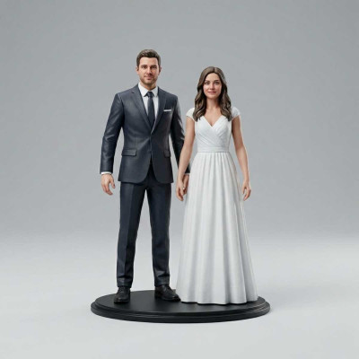 Figura Novios 3D Tipo Acción Realista - Replicas3D