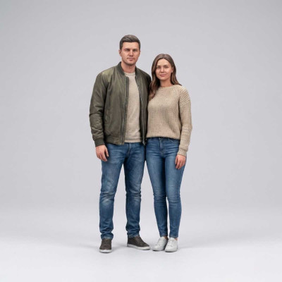 Figura 3D de Pareja Personalizada desde tu Foto | Replicas3D