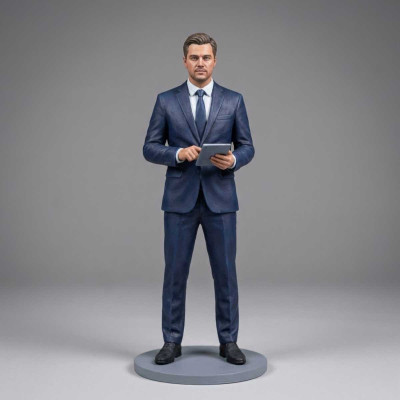 Figura 3D Jefe Realista Personalizada Foto - Replicas3D