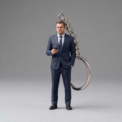 Llavero 3D Jefe Realista Personalizado Foto - Replicas3D