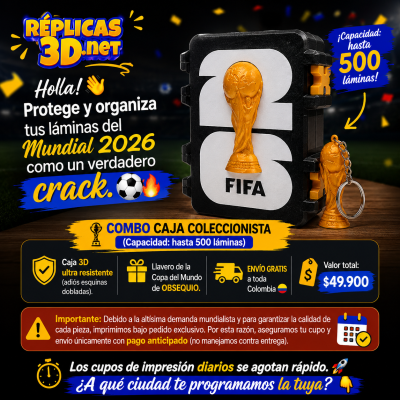 Organizador de Láminas Repetidas del Mundial | Réplicas3D