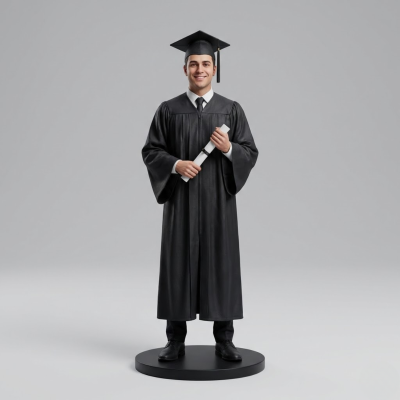 Figura Acción Graduación 3D Personalizada Realista - Replicas3D