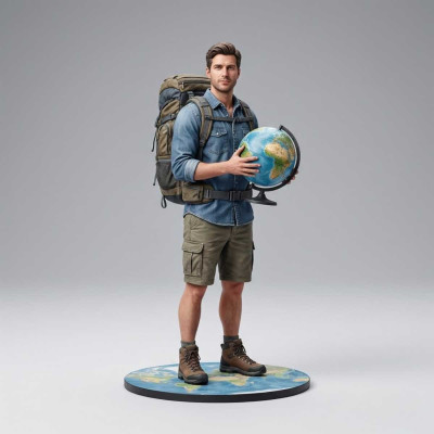 Figura 3D para Viajeros desde tu Foto | Replicas3D