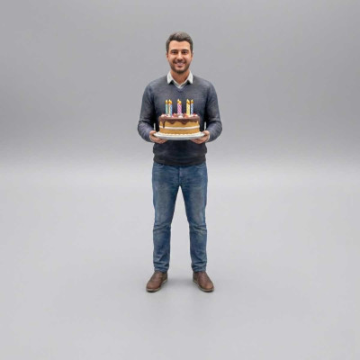 Figura Acción 3D Personalizada Cumpleaños - Replicas3D