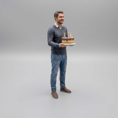 Figura Acción 3D Personalizada Cumpleaños - Replicas3D