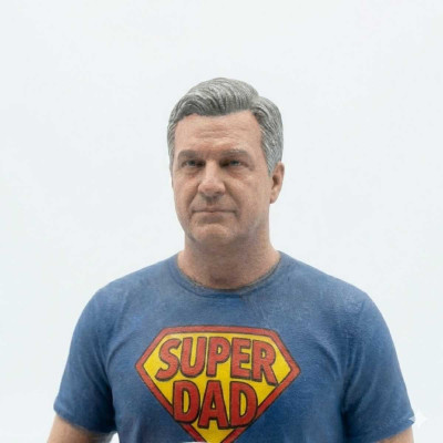 Figura 3D Personalizada para el Día del Padre - Réplicas 3D